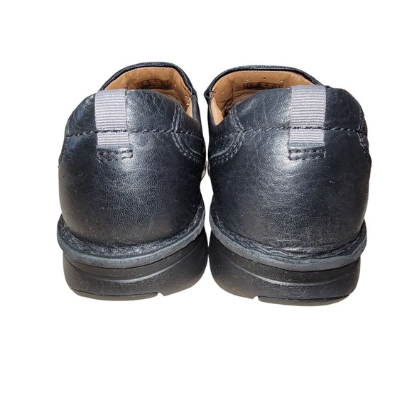 Clarks Mens Unstructured UNnature Black Pebbled Leather Loafer Shoes Size 10.5 M main image 7